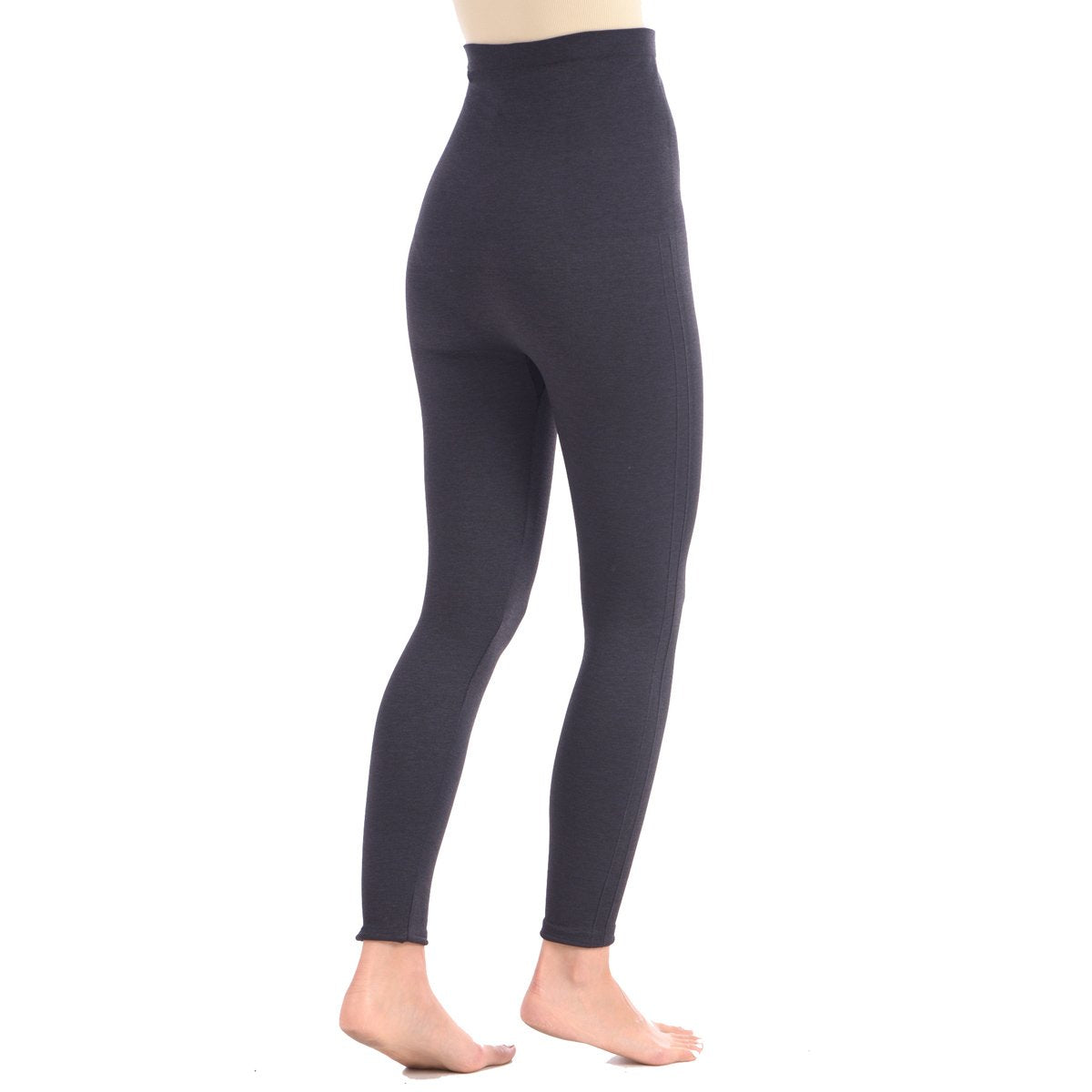 FitFuel's Shaping Legging With Extra High 8" Waistband - Grey