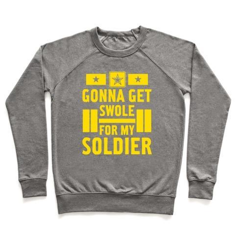 FitFuel's Getting Swole for My Soldier Crewneck Sweatshirt